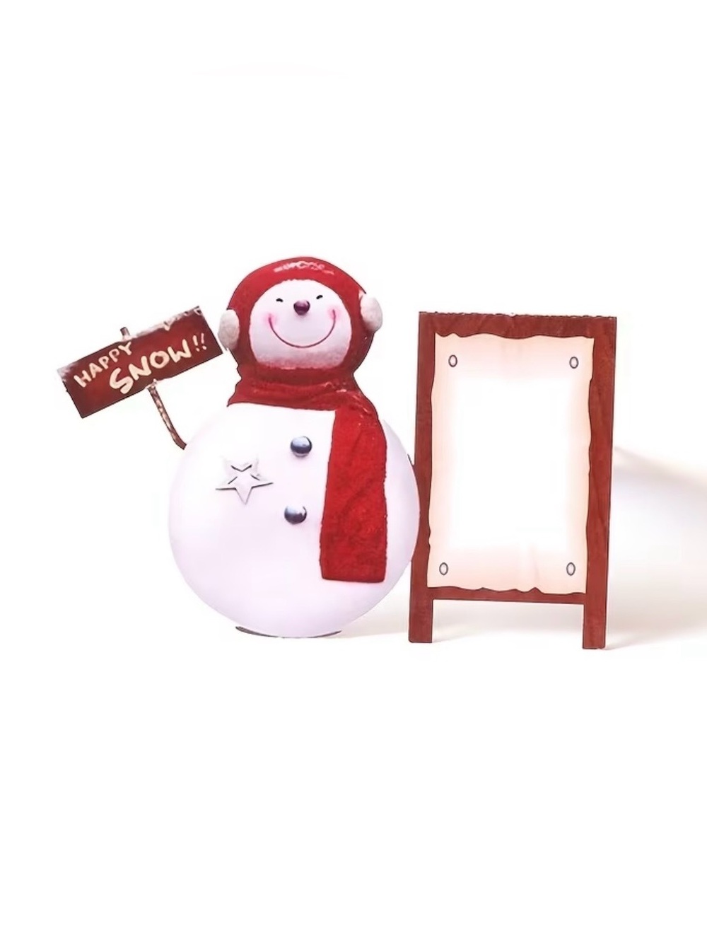 Christmas Santa and Snowman Pop Up Card - Picture 3 of 8